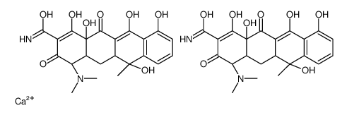 calcium,(4S,4aS,5aS,6S,12aR)-4-(dimethylamino)-1,6,10,11,12a-pentahydroxy-6-methyl-3,12-dioxo-4,4a,5,5a-tetrahydrotetracene-2-carboxamide Structure