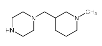1-(N-甲基哌啶-3-基-甲基)哌嗪结构式