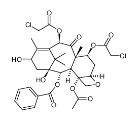 7,10-di-O-chloroacetyl-10-deacetylbaccatin III结构式