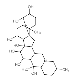 4,9-EPOXYCEVANE-3-β,4-β,7-α,14,15-α,16-β,20-HEPTOL结构式