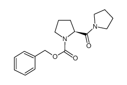 (S)-BENZYL 2-(PYRROLIDINE-1-CARBONYL)PYRROLIDINE-1-CARBOXYLATE Structure