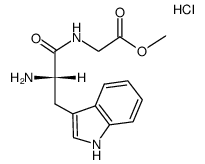 L-tryptophylglycine methyl ester hydrochloride结构式