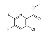 methyl 3-chloro-5-fluoro-6-iodo-2-pyridinecarboxylate Structure
