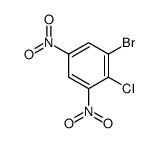 1-Bromo-2-chloro-3,5-dinitrobenzene Structure