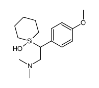 2-(1-hydroxysilinan-1-yl)-2-(4-methoxyphenyl)-N,N-dimethylethanamine结构式