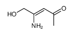 3-Penten-2-one, 4-amino-5-hydroxy- (9CI)结构式