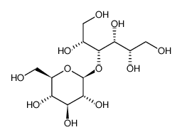 4-O-BETA-D-GLUCOPYRANOSYL-D-GLUCITOL结构式