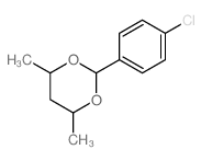 1,3-Dioxane,2-(4-chlorophenyl)-4,6-dimethyl-结构式