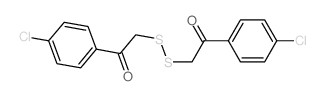 1-(4-chlorophenyl)-2-[2-(4-chlorophenyl)-2-oxo-ethyl]disulfanyl-ethanone结构式