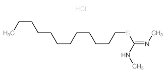 1-dodecylsulfanyl-N,N-dimethyl-methanimidamide结构式