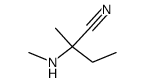 2-Methyl-2-(methylamino)butanenitrile Structure