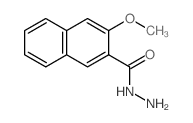 3-methoxynaphthalene-2-carbohydrazide结构式