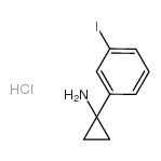 1-(3-碘苯基)-环丙胺盐酸盐结构式