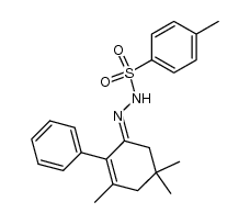 4-methyl-N'-(4,4,6-trimethyl-4,5-dihydro-[1,1'-biphenyl]-2(3H)-ylidene)benzenesulfonohydrazide结构式