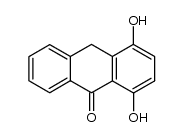 1,4-dihydroxy-anthrone Structure