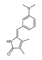 5-[1-(3-Dimethylamino-phenyl)-meth-(E)-ylidene]-3,4-dimethyl-1,5-dihydro-pyrrol-2-one结构式