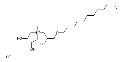 [3-(dodecyloxy)-2-hydroxypropyl]bis(2-hydroxyethyl)methylammonium chloride Structure