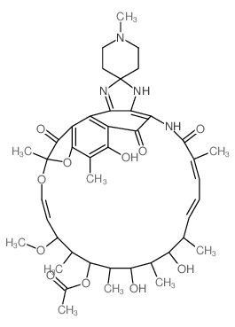 Rifamycin XIV, 1,4-didehydro-1-deoxy-1,4-dihydro-5-methyl-1-oxo-结构式