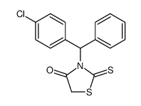 3-[(4-chlorophenyl)-phenylmethyl]-2-sulfanylidene-1,3-thiazolidin-4-one Structure
