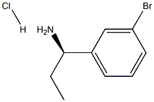 (R)-1-(3-溴苯基)丙-1-胺盐酸盐结构式