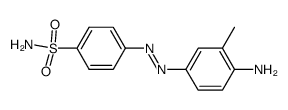 4-(4-amino-3-methyl-phenylazo)-benzenesulfonic acid amide Structure