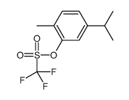 (2-methyl-5-propan-2-ylphenyl) trifluoromethanesulfonate结构式