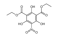 diethyl 2,4,6-trihydroxy-5-nitrobenzene-1,3-dicarboxylate结构式