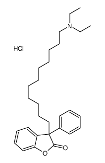 diethyl-[11-(2-oxo-3-phenyl-1-benzofuran-3-yl)undecyl]azanium,chloride结构式