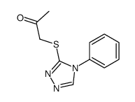 1-[(4-phenyl-1,2,4-triazol-3-yl)sulfanyl]propan-2-one Structure