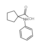 Cyclopentanecarboxylicacid, 1-(phenylamino)- Structure