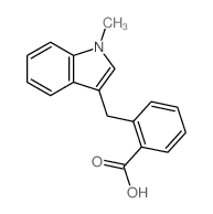 Benzoic acid,2-[(1-methyl-1H-indol-3-yl)methyl]-结构式