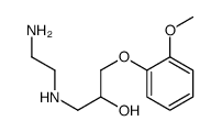 1-(2-aminoethylamino)-3-(2-methoxyphenoxy)propan-2-ol Structure