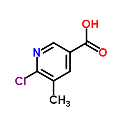 6-氯-5-甲基烟酸结构式