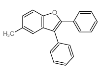 Benzofuran,5-methyl-2,3-diphenyl- structure