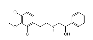 N-(2-Hydroxy-2-phenethyl)-N-[2-(2'-chlor-3',4'-dimethoxyphenyl)-ethyl]-amin结构式