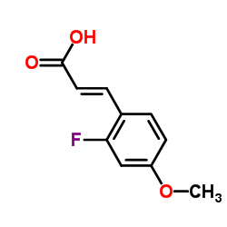 2-氟-4-甲氧基肉桂酸结构式
