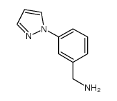 [3-(1H-吡唑-1-基)苯基]甲胺结构式