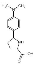 2-(4-(二甲基氨基)苯基)-1,3-噻唑烷-4-羧酸结构式