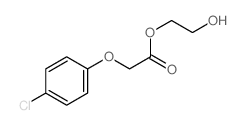 Acetic acid,2-(4-chlorophenoxy)-, 2-hydroxyethyl ester structure