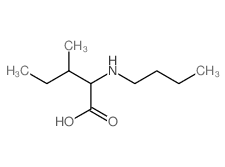 Isoleucine, N-butyl-,L- (8CI) Structure