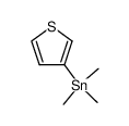 (thiophen-3-yl)trimethylstannane结构式