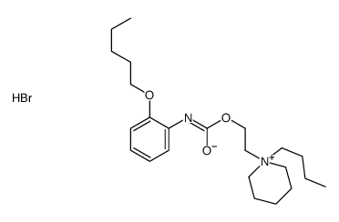 2-(1-butylpiperidin-1-ium-1-yl)ethyl N-(2-pentoxyphenyl)carbamate,bromide Structure