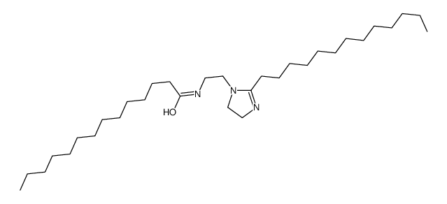 N-[2-(4,5-dihydro-2-tridecyl-1H-imidazol-1-yl)ethyl]myristamide结构式