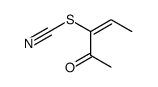 Thiocyanic acid, 1-acetyl-1-propenyl ester (9CI) Structure
