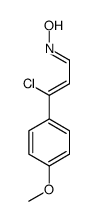 N-[3-chloro-3-(4-methoxyphenyl)prop-2-enylidene]hydroxylamine Structure