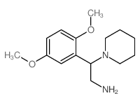 2-(2,5-二甲氧基-苯基)-2-哌啶-1-乙胺结构式
