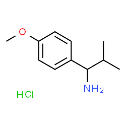 1-(4-METHOXYPHENYL)-2-METHYLPROPAN-1-AMINE HYDROCHLORIDE structure