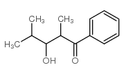 3-羟基-2,4-二甲基-1-苯基戊烷-1-酮结构式