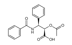 (2R,3S)-N-benzoyl-O-acetyl-3-phenylisoserine Structure