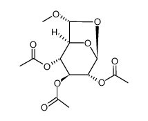 .beta.-D-Glucopyranose, 1,6-anhydro-6-C-methoxy-, triacetate, (S)-结构式